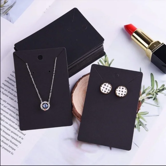 120PC Multi Pack! 60 Multicolored Jewelry Display Cards 60 Self Seal Clear Bags - Picture 7 of 7